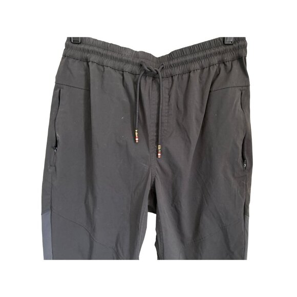 Women's WILSON Size Small Track Jogger Pants Gray Patch Pull-on - Picture 6 of 13